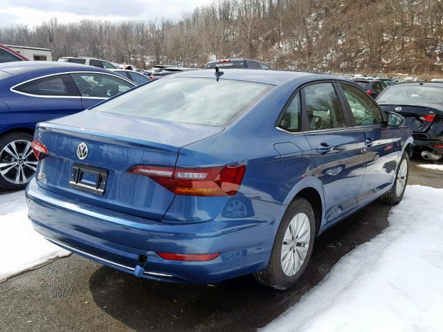 3VWC57BU8KM033672 - 2019 VOLKSWAGEN JETTA S BLUE photo 4