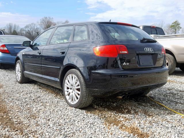 WAUNF78P77A090361 - 2007 AUDI A3 2.0 PRE BLACK photo 3