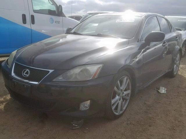 JTHBK262465019006 - 2006 LEXUS IS 250 BLACK photo 2