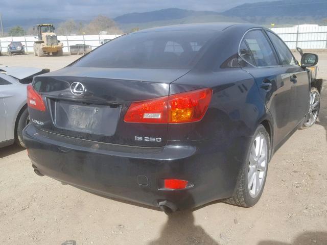 JTHBK262465019006 - 2006 LEXUS IS 250 BLACK photo 4