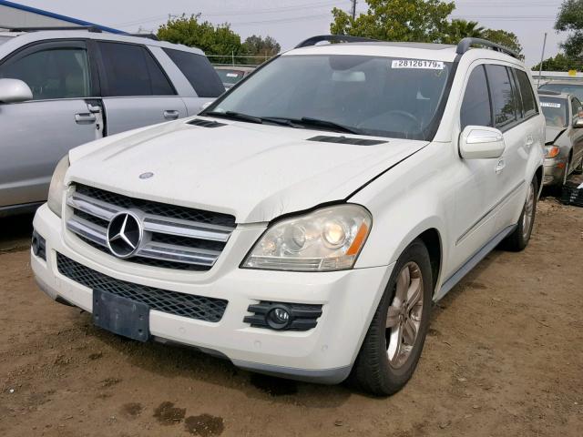 4JGBF71E69A464052 - 2009 MERCEDES-BENZ GL 450 4MA WHITE photo 2