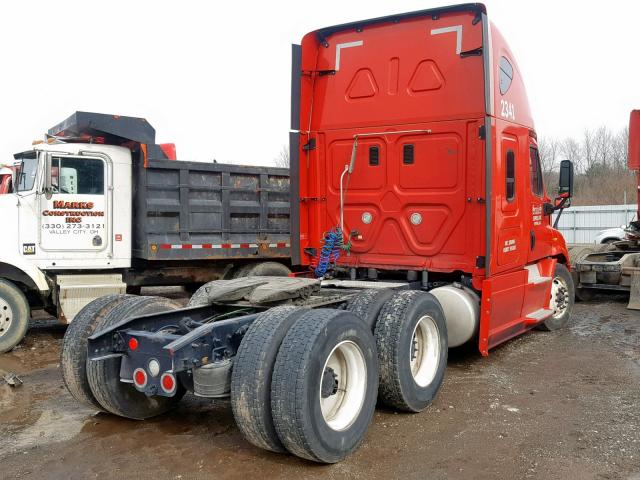 1FUJGHDV1GLGR6859 - 2016 FREIGHTLINER CASCADIA 1 RED photo 4