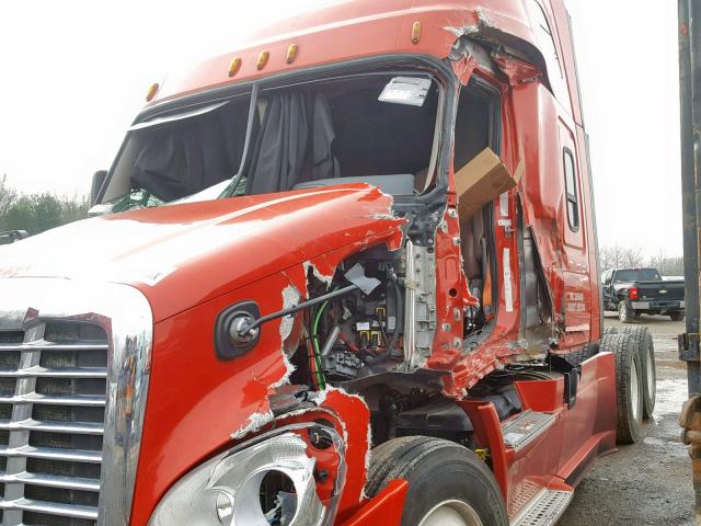 1FUJGHDV1GLGR6859 - 2016 FREIGHTLINER CASCADIA 1 RED photo 9