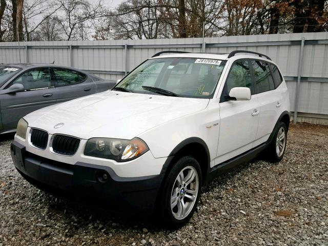 WBXPA93455WD03509 - 2005 BMW X3 3.0I WHITE photo 2