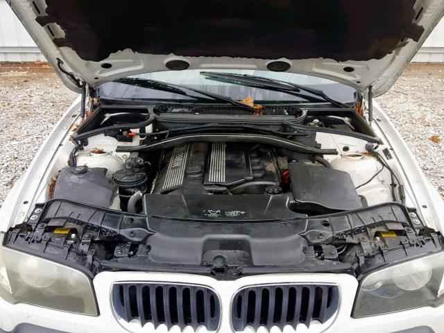 WBXPA93455WD03509 - 2005 BMW X3 3.0I WHITE photo 7