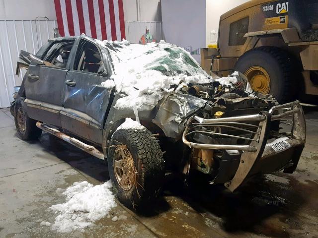 1D7HW48J77S241418 - 2007 DODGE DAKOTA QUA GRAY photo 1