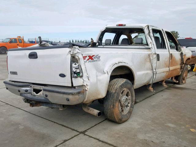 1FTWW31P15ED23201 - 2005 FORD F350 SRW S WHITE photo 4