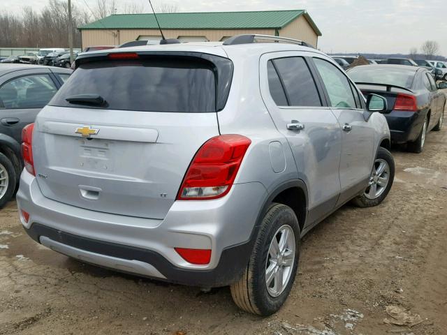 3GNCJLSB4HL175187 - 2017 CHEVROLET TRAX 1LT SILVER photo 4