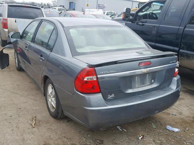1G1ZT52815F334727 - 2005 CHEVROLET MALIBU LS GRAY photo 3