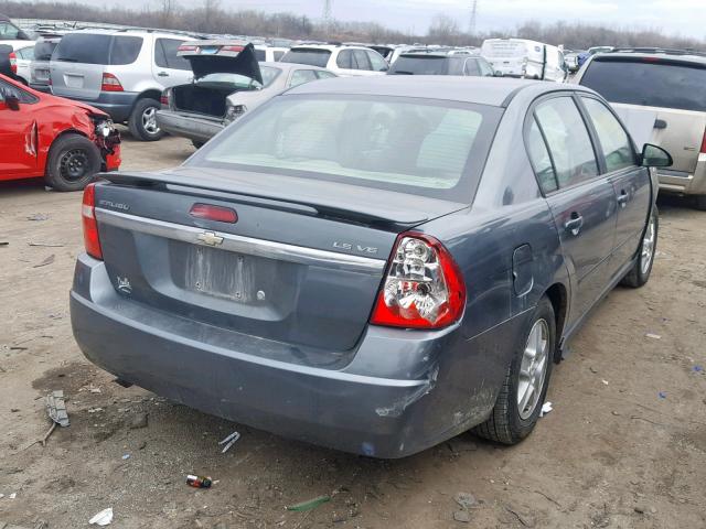 1G1ZT52815F334727 - 2005 CHEVROLET MALIBU LS GRAY photo 4
