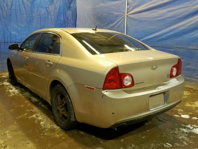 1G1ZH57B98F281897 - 2008 CHEVROLET MALIBU 1LT 金色 照片 3