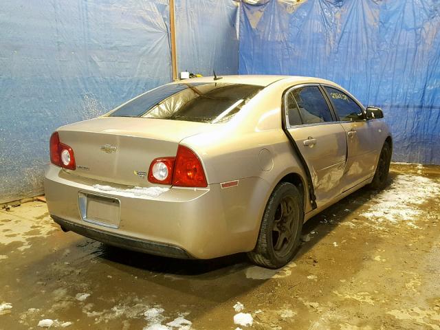 1G1ZH57B98F281897 - 2008 CHEVROLET MALIBU 1LT 金色 照片 4