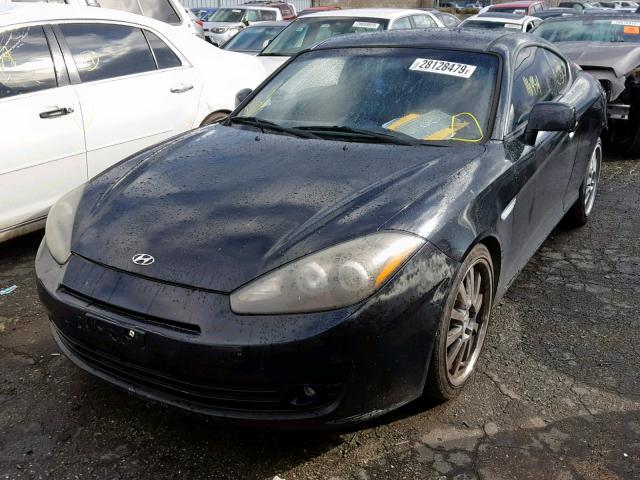 KMHHN66FX8U286443 - 2008 HYUNDAI TIBURON GT BLACK photo 2