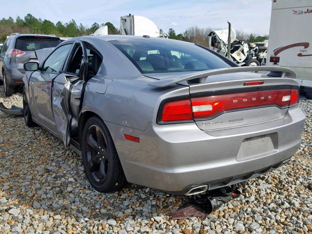 2C3CDXHG8EH105503 - 2014 DODGE CHARGER SX GRAY photo 3