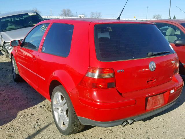 9BWDH61J934047339 - 2003 VOLKSWAGEN GTI VR6 RED photo 3