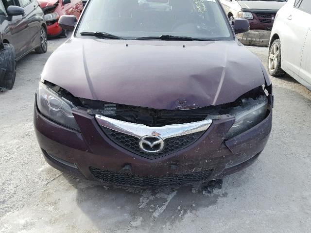 JM1BK32F781875099 - 2008 MAZDA 3 I PURPLE photo 9