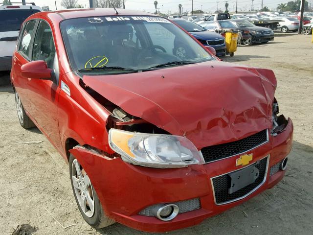 KL1TG6DE3BB237503 - 2011 CHEVROLET AVEO LT RED photo 1