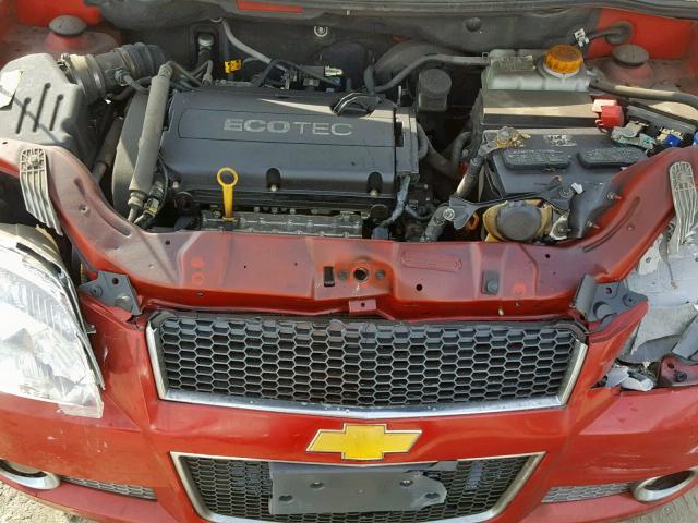 KL1TG6DE3BB237503 - 2011 CHEVROLET AVEO LT RED photo 7