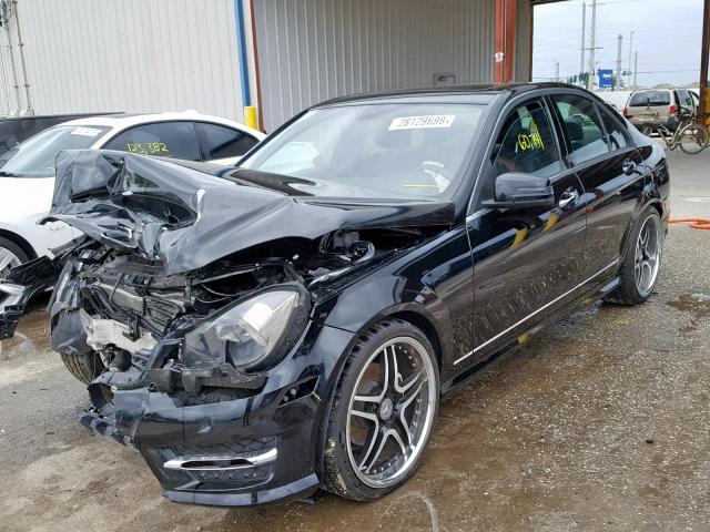 WDDGF4HB9ER314006 - 2014 MERCEDES-BENZ C 250 BLACK photo 2