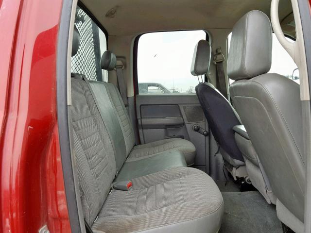 3D7KS28A08G132779 - 2008 DODGE RAM 2500 S RED photo 6