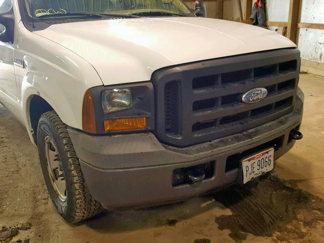 1FDSF30576EB51316 - 2006 FORD F350 SRW S WHITE photo 9