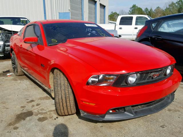 1ZVBP8CF7B5124062 - 2011 FORD MUSTANG GT RED photo 1