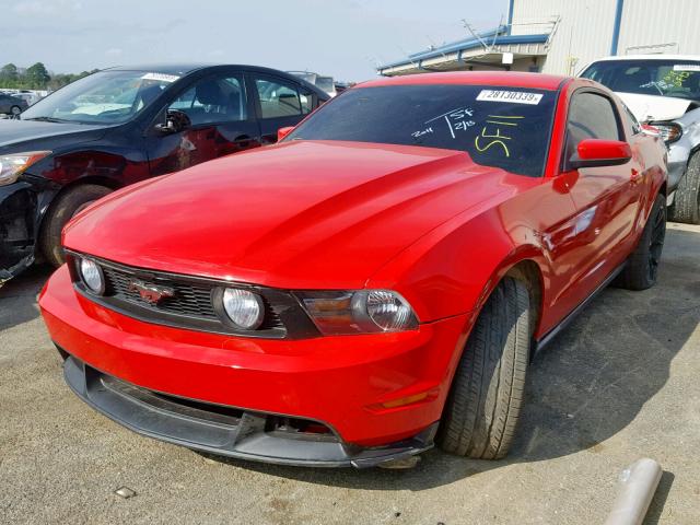 1ZVBP8CF7B5124062 - 2011 FORD MUSTANG GT RED photo 2