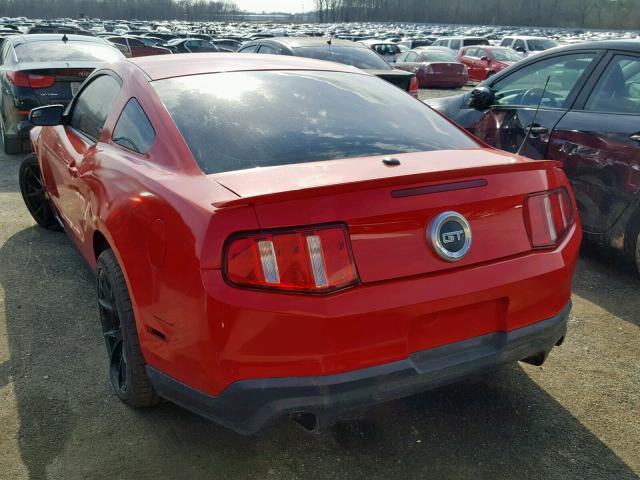 1ZVBP8CF7B5124062 - 2011 FORD MUSTANG GT RED photo 3