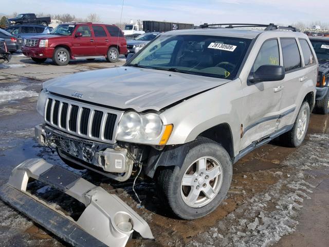 1J8HR48P17C701018 - 2007 JEEP GRAND CHER BEIGE photo 2