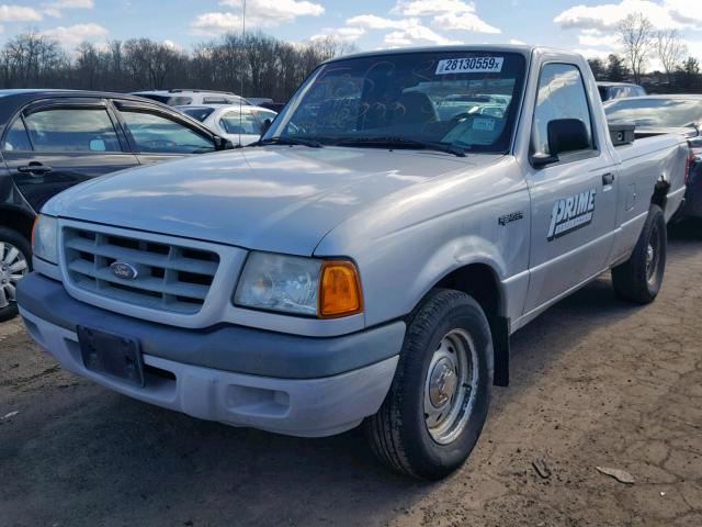 1FTYR10D12TA71100 - 2002 FORD RANGER SILVER photo 2