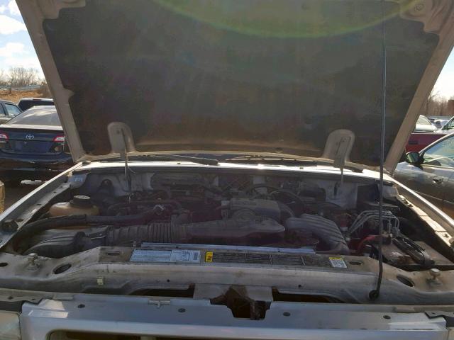 1FTYR10D12TA71100 - 2002 FORD RANGER SILVER photo 7