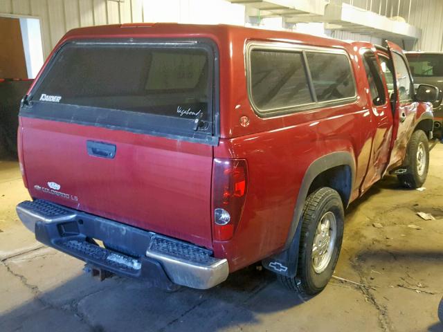 1GCDT196158252127 - 2005 CHEVROLET COLORADO RED photo 4