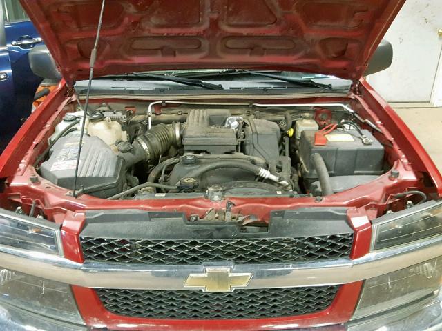 1GCDT196158252127 - 2005 CHEVROLET COLORADO RED photo 7