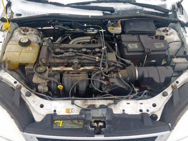 1FAHP34N97W323224 - 2007 FORD FOCUS ZX4 WHITE photo 7