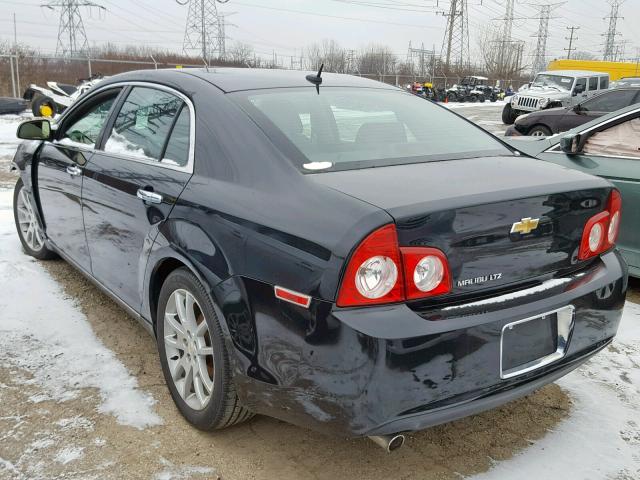 1G1ZE5EB9AF204786 - 2010 CHEVROLET MALIBU LTZ BLACK photo 3