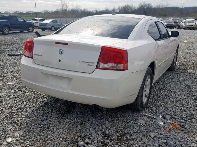 2B3CA3CV9AH198420 - 2010 DODGE CHARGER SX WHITE photo 4