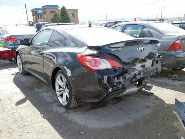 KMHHU6KH2CU066085 - 2012 HYUNDAI GENESIS CO BLACK photo 3