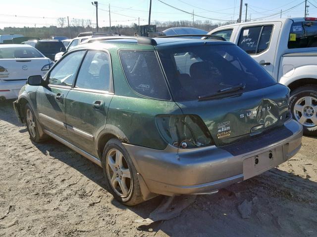 JF1GG68543H811616 - 2003 SUBARU IMPREZA OU GREEN photo 3