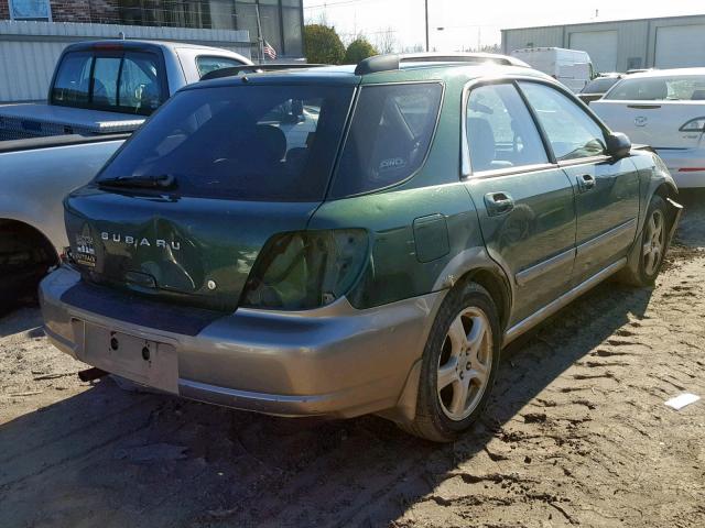 JF1GG68543H811616 - 2003 SUBARU IMPREZA OU GREEN photo 4