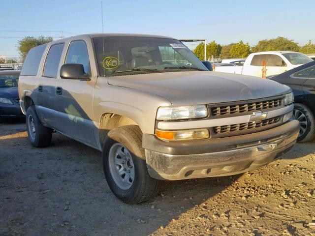 3GNEC16T92G307709 - 2002 CHEVROLET SUBURBAN GRAY photo 1