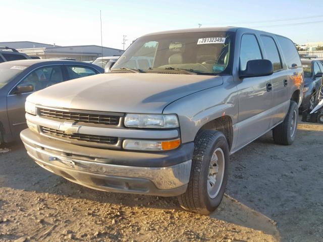 3GNEC16T92G307709 - 2002 CHEVROLET SUBURBAN GRAY photo 2