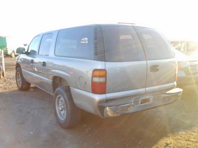 3GNEC16T92G307709 - 2002 CHEVROLET SUBURBAN GRAY photo 3