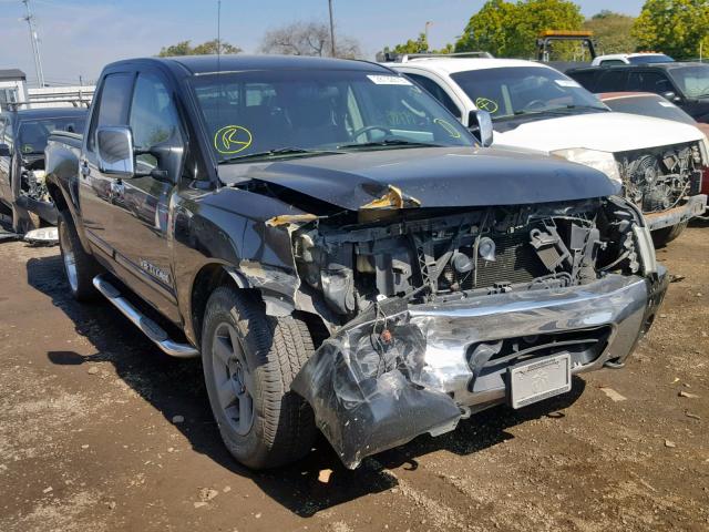 1N6AA07A65N503717 - 2005 NISSAN TITAN XE BLACK photo 1