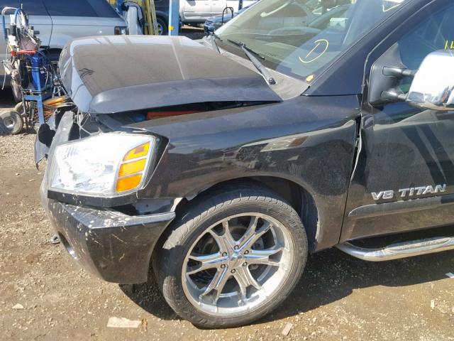 1N6AA07A65N503717 - 2005 NISSAN TITAN XE BLACK photo 9