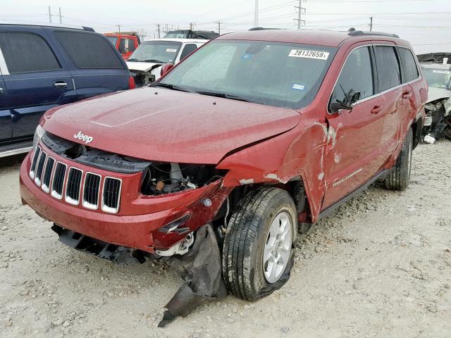 1C4RJEAG6EC386863 - 2014 JEEP GRAND CHER RED photo 2