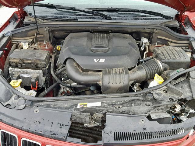 1C4RJEAG6EC386863 - 2014 JEEP GRAND CHER RED photo 7