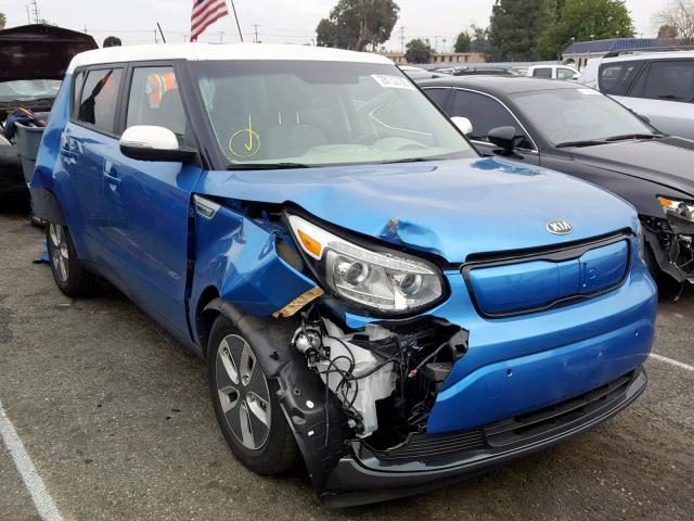 KNDJX3AE6H7022261 - 2017 KIA SOUL EV + BLUE photo 1