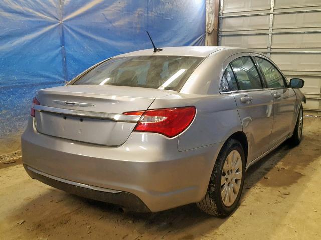 1C3CCBAB1DN733963 - 2013 CHRYSLER 200 LX SILVER photo 4