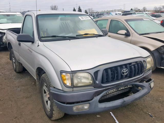 5TENL42N01Z865372 - 2001 TOYOTA TACOMA SILVER photo 1