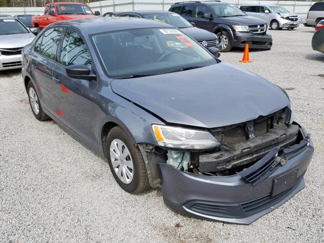 3VW1K7AJXCM358574 - 2012 VOLKSWAGEN JETTA BASE GRAY photo 1